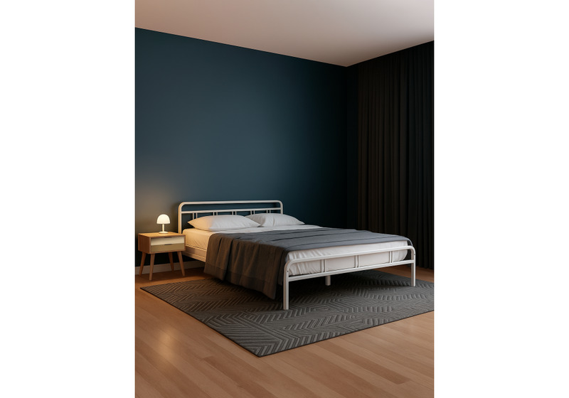 Кровать, Рейк 160х200 белая