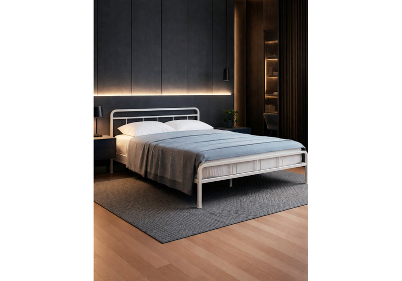 Кровать, Рейк 160х200 белая