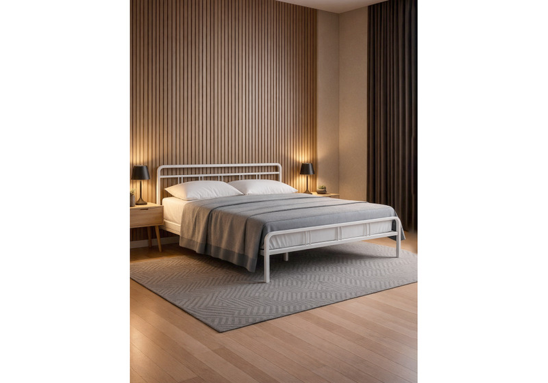 Кровать, Рейк 160х200 белая