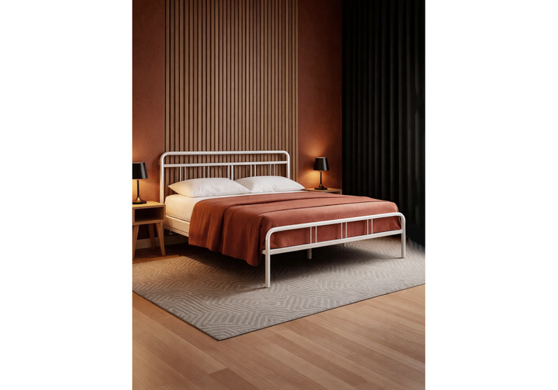 Кровать, Рейк 160х200 белая