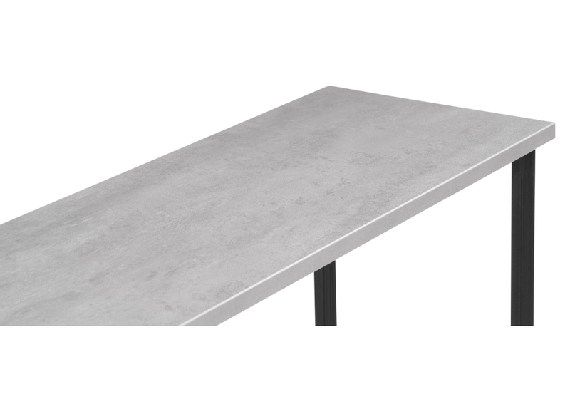 Обеденный стол, Дилан Лофт 120х40х90 бетон светлый