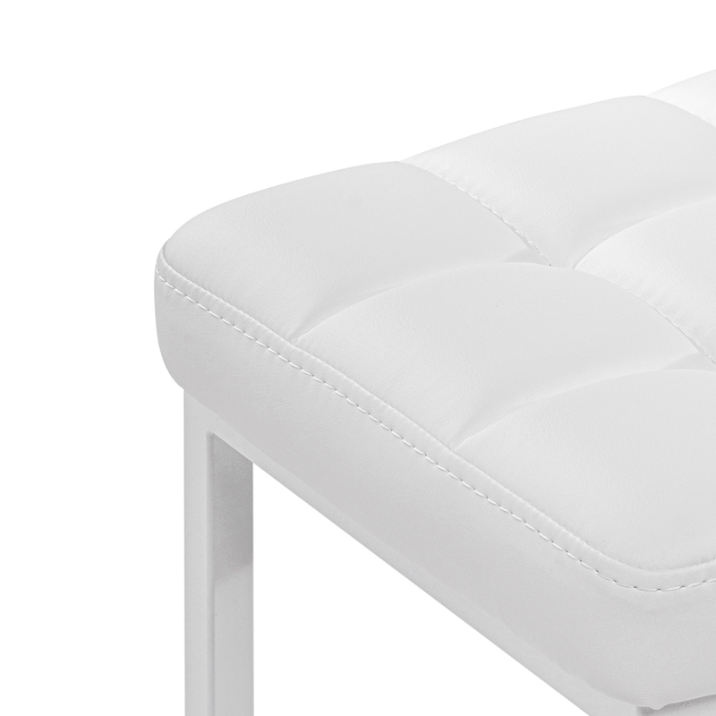 Барный стул, Лофт линкольн белый / белый матовый