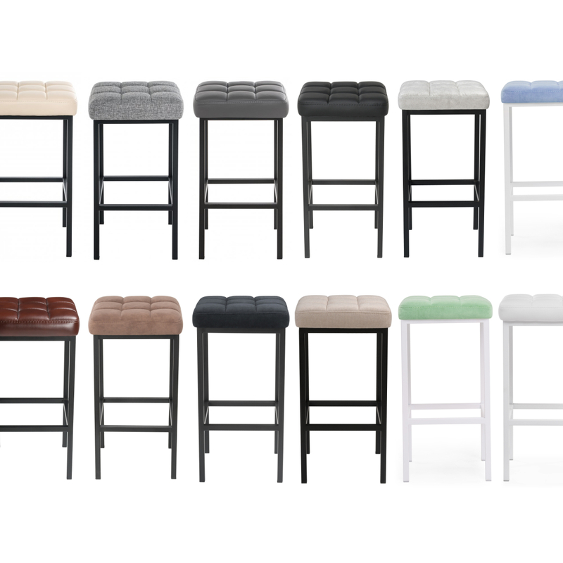 Барный стул, Лофт линкольн белый / белый матовый