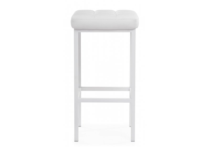 Барный стул, Лофт линкольн белый / белый матовый