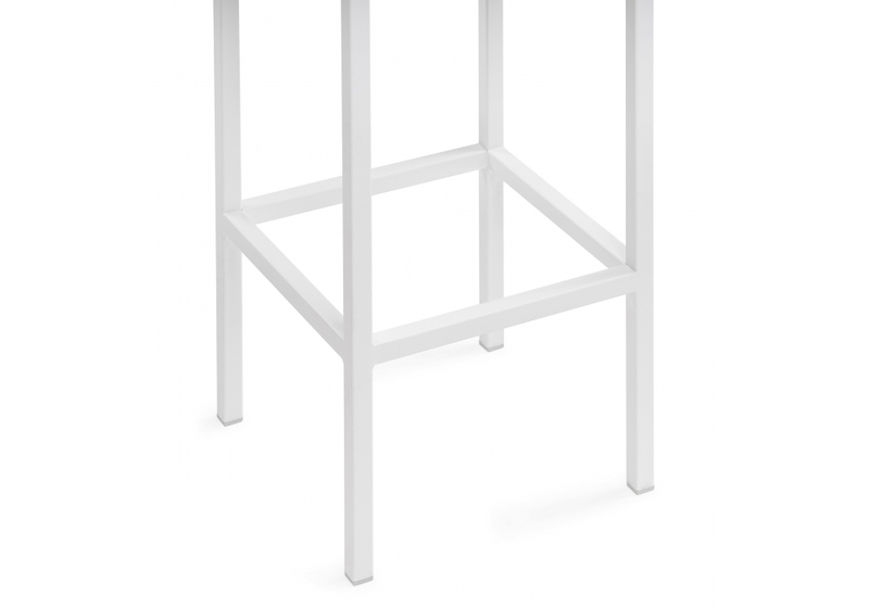 Барный стул, Лофт линкольн белый / белый матовый