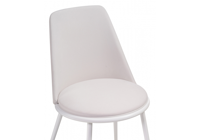 Стул на металлокаркасе, Алдис катания вайт / белый матовый