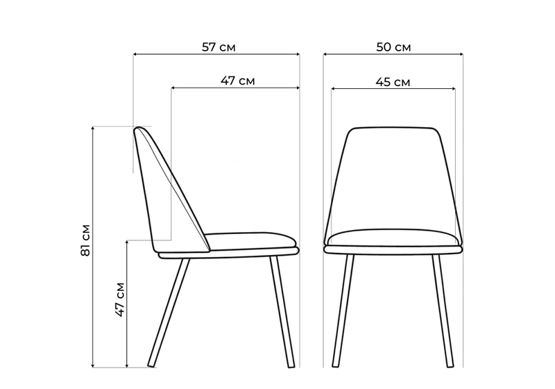 Стул на металлокаркасе, Алдис катания вайт / белый матовый
