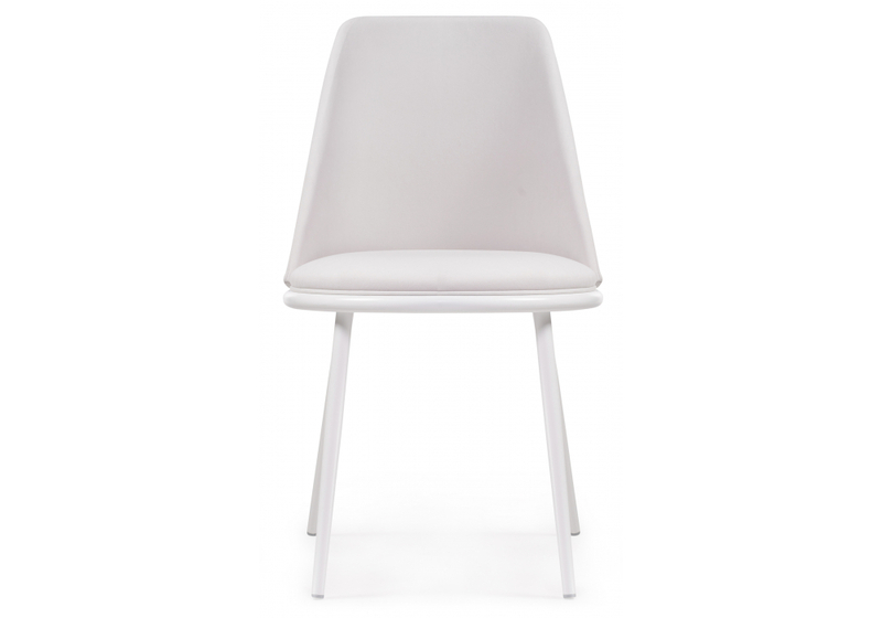 Стул на металлокаркасе, Алдис катания вайт / белый матовый