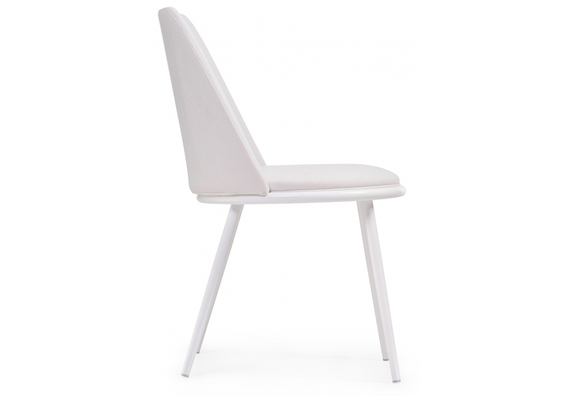 Стул на металлокаркасе, Алдис катания вайт / белый матовый
