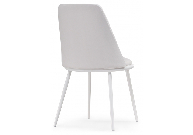 Стул на металлокаркасе, Алдис катания вайт / белый матовый