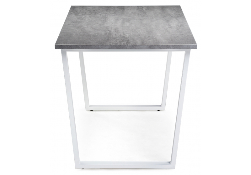 Стол деревянный, Лота Лофт 120х75 бетон светлый / белый матовый