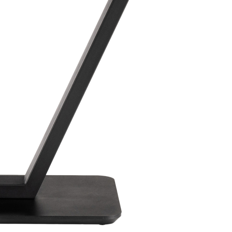 Стол стеклянный, Бугун мрамор серый / черный