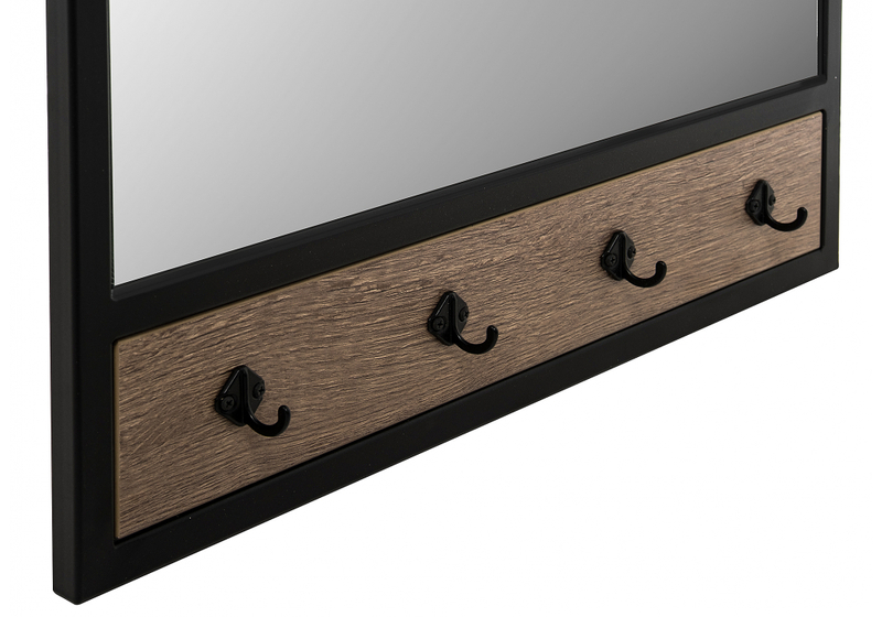 Прихожая, Персей дуб велингтон / черный матовый