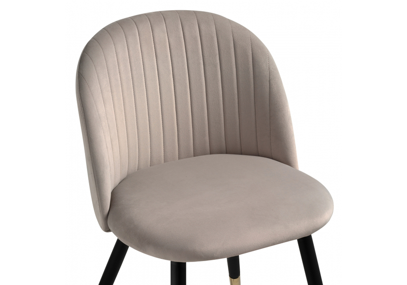 Стул на металлокаркасе, Gabi latte / black / gold