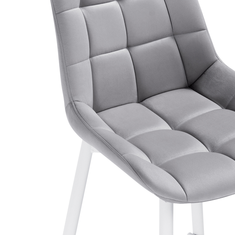 Барный стул, Алст К светло-серый / белый