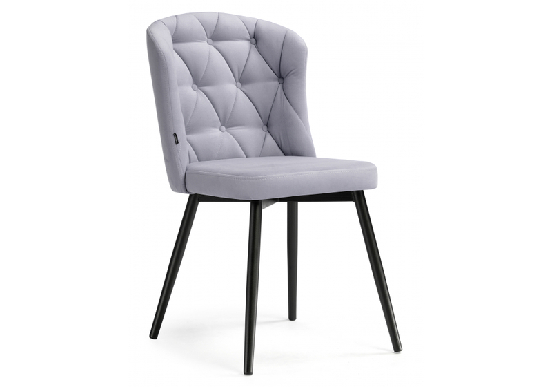 Стул на металлокаркасе, Алиссум velutto 49 / черный