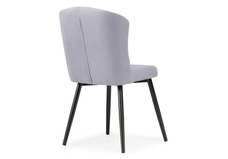 Стул на металлокаркасе, Алиссум velutto 49 / черный