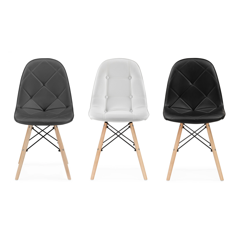 Стул деревянный, Kvadro 1 black / wood