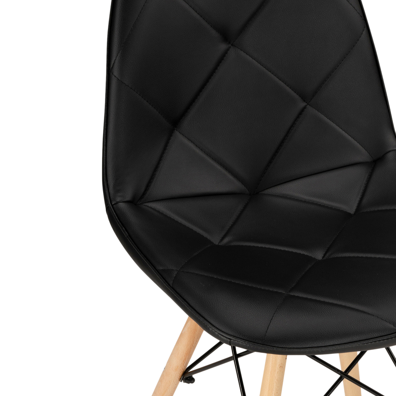 Стул деревянный, Kvadro 1 black / wood