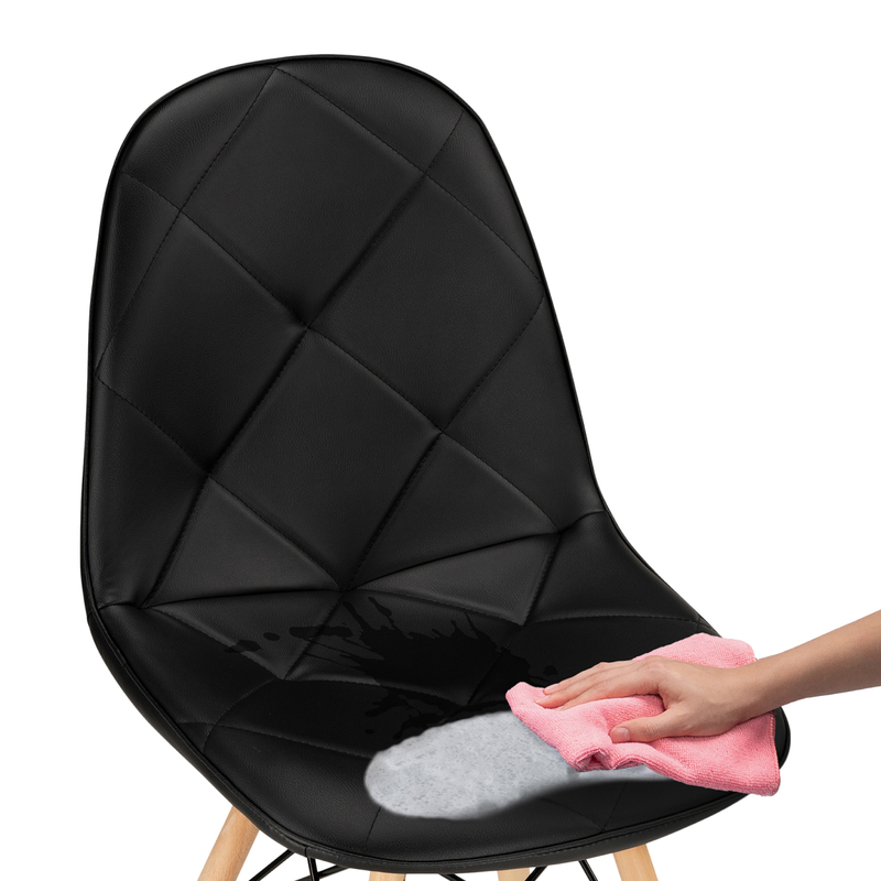 Стул деревянный, Kvadro 1 black / wood