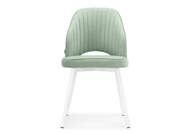 Стул на металлокаркасе, Брейния velutto 14 / белый