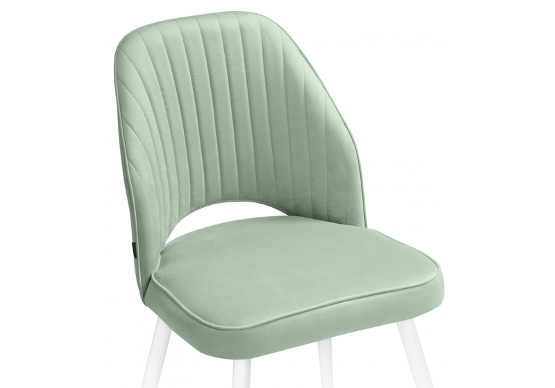 Стул на металлокаркасе, Брейния velutto 14 / белый