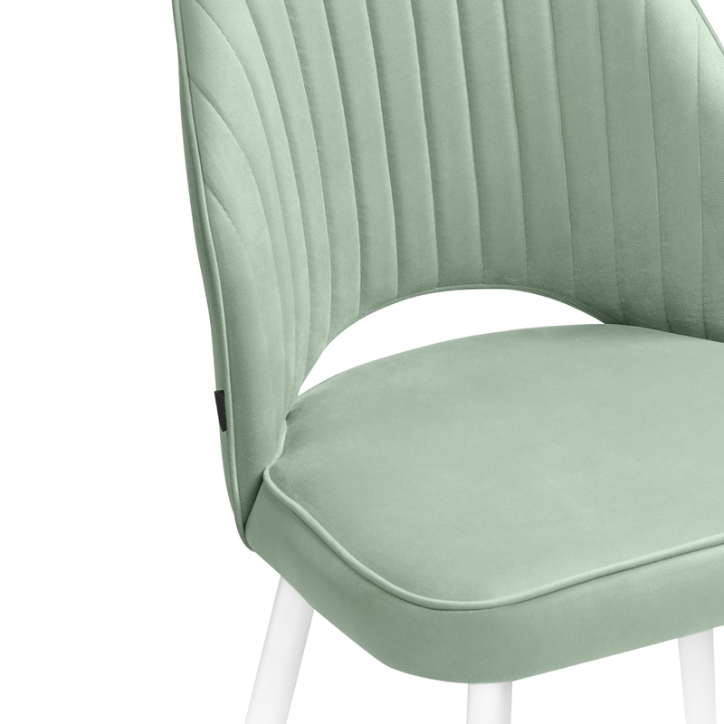 Стул на металлокаркасе, Брейния velutto 14 / белый