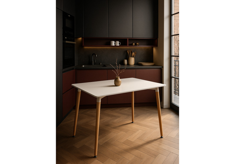 Стол деревянный, Table 120 white / wood