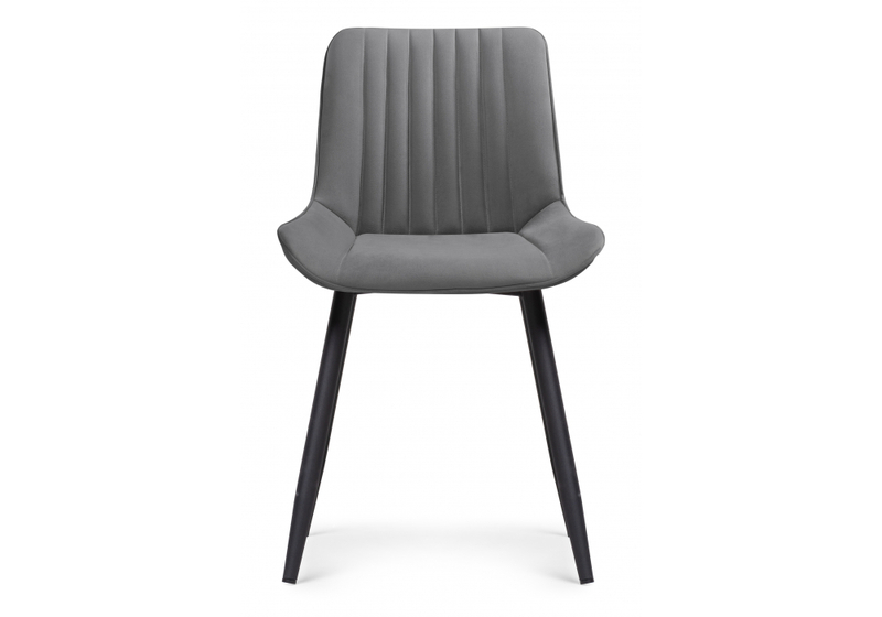 Стул на металлокаркасе, Седа темно-серый / черный