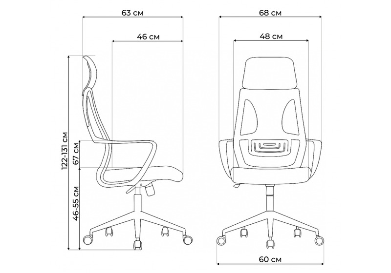 Офисное кресло, Golem dark gray / white