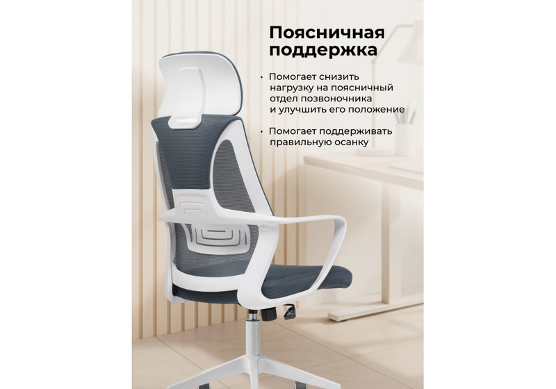 Офисное кресло, Golem dark gray / white