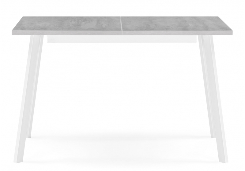Стол деревянный, Колон Лофт 120(160)х75 бетон светлый / белый матовый