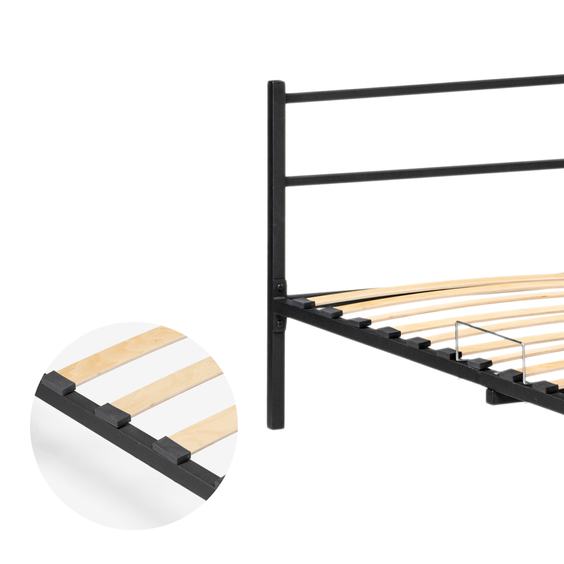 Кровать, Фади 160х200 черная