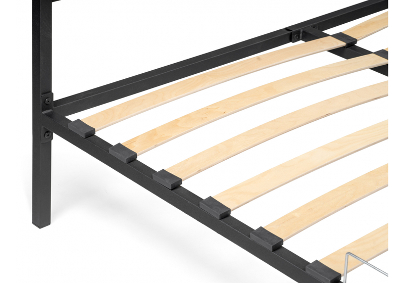 Кровать, Фади 160х200 черная