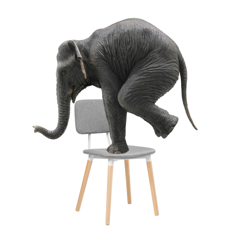 Стул деревянный, Klint gray / wood