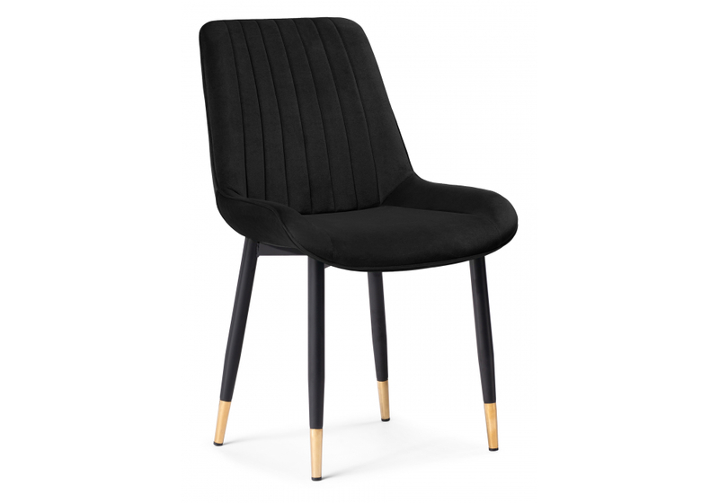 Стул на металлокаркасе, Seda-1 black / gold / black