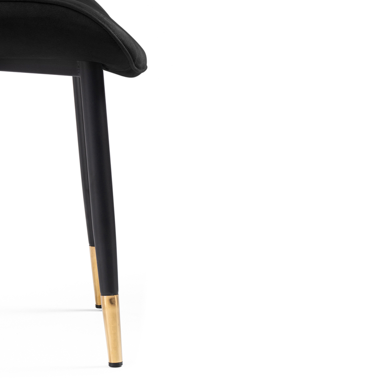 Стул на металлокаркасе, Seda-1 black / gold / black