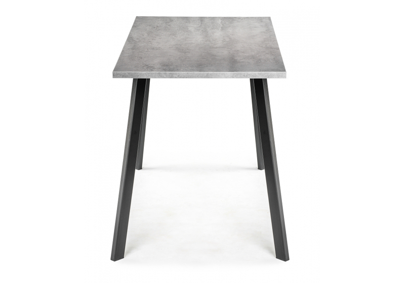 Стол деревянный, Тринити Лофт 120 25 мм бетон / черный матовый