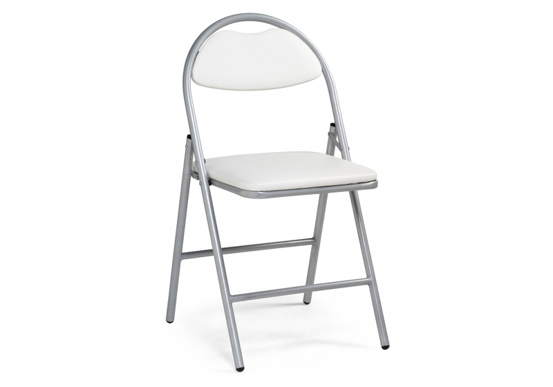 Стул на металлокаркасе, Gikat белый полимер / светлый мусс