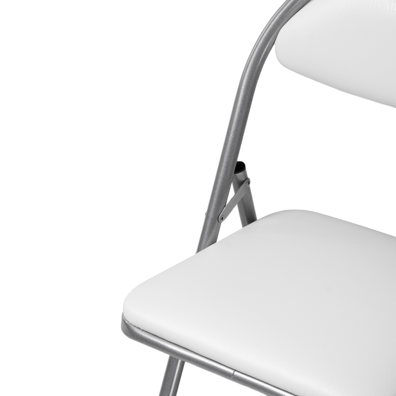 Стул на металлокаркасе, Gikat белый полимер / светлый мусс