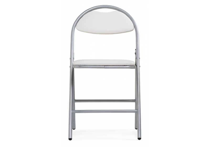 Стул на металлокаркасе, Gikat белый полимер / светлый мусс