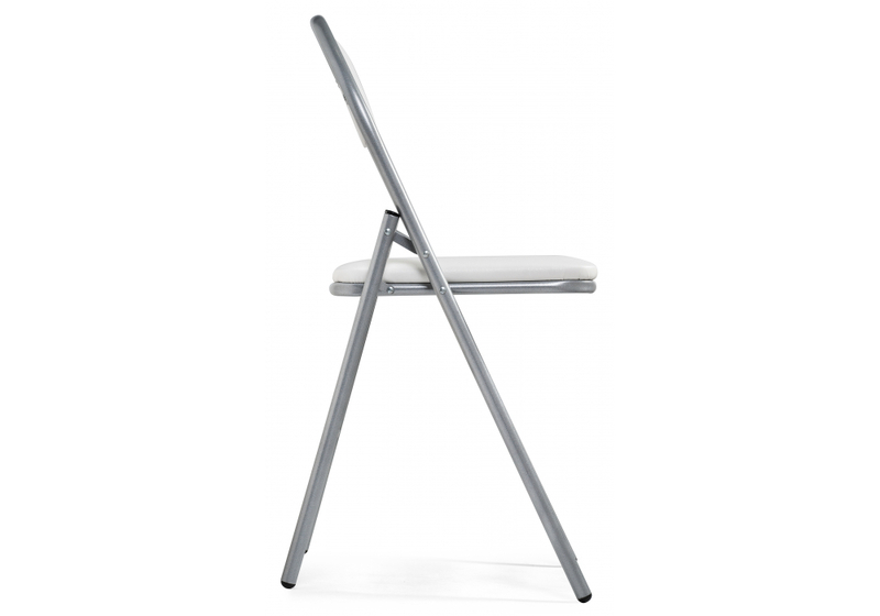 Стул на металлокаркасе, Gikat белый полимер / светлый мусс