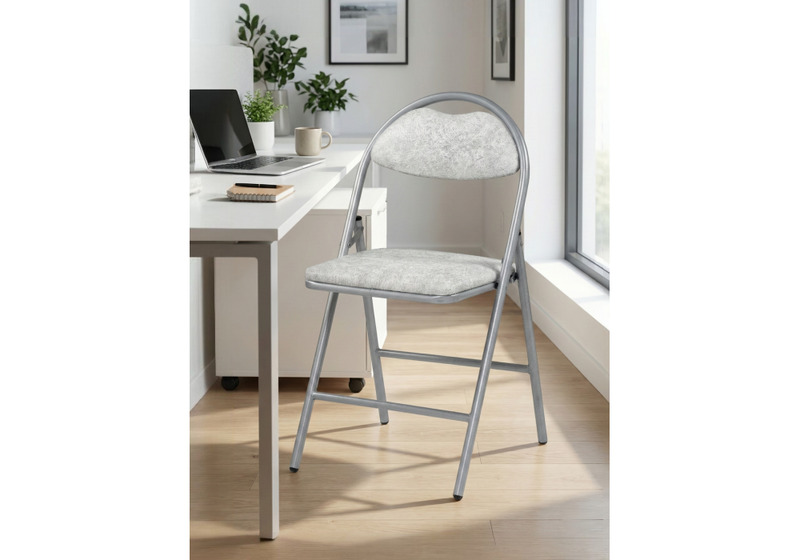 Стул на металлокаркасе, Gikat белый мрамор / светлый мусс