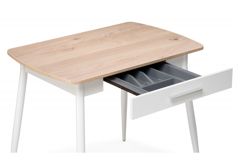 Стол деревянный, Ревари эврика / белый