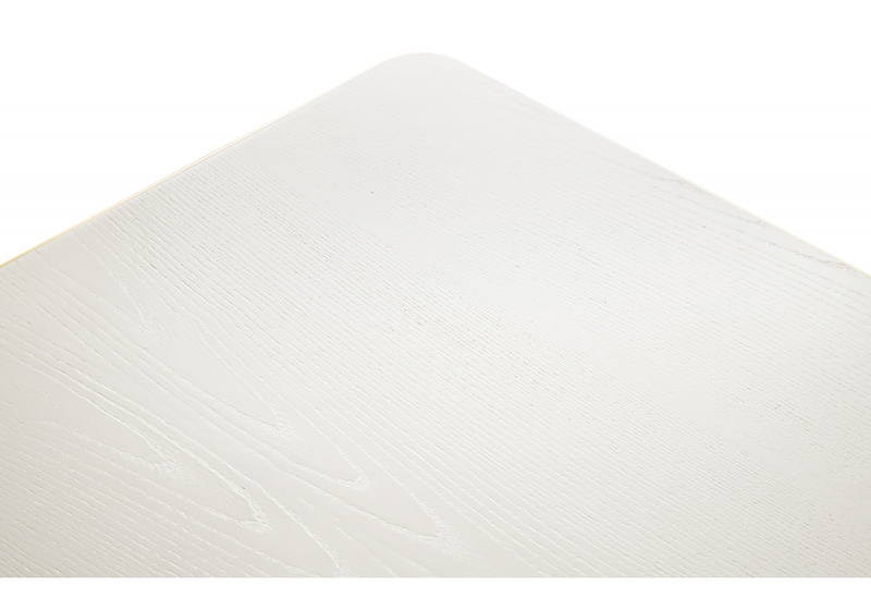 Стол деревянный, Балмет молочный / золото