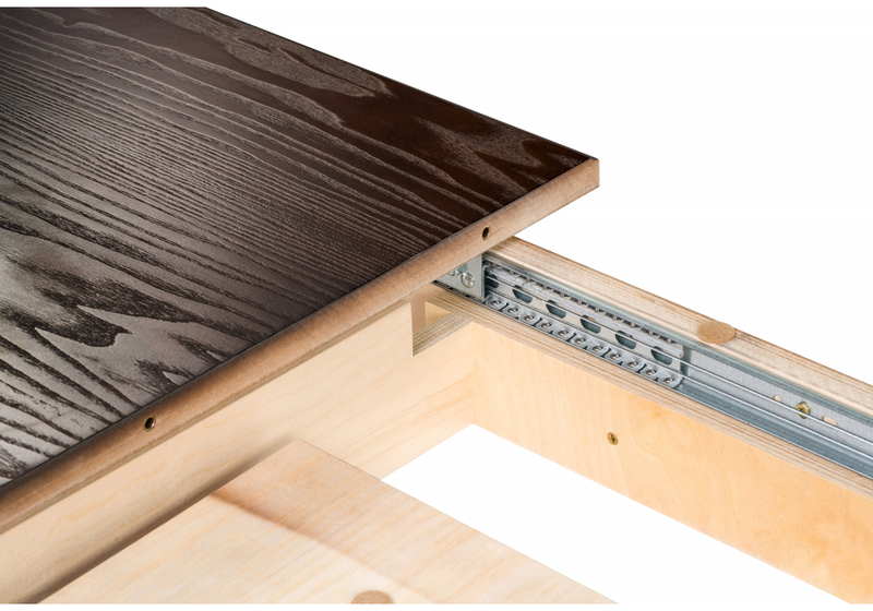 Стол деревянный, Балмет орех темный