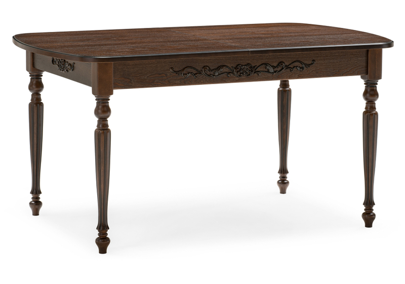 Стол деревянный, Бевье орех темный / орех