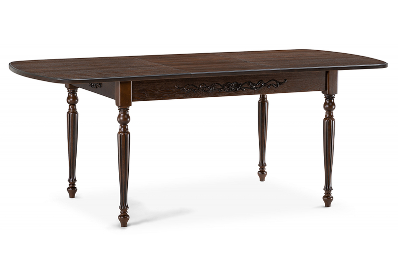 Стол деревянный, Бевье орех темный / орех