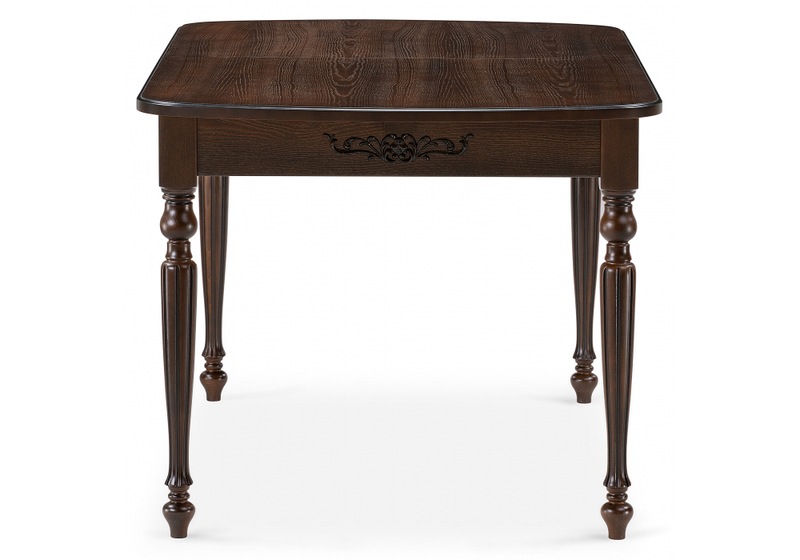 Стол деревянный, Бевье орех темный / орех