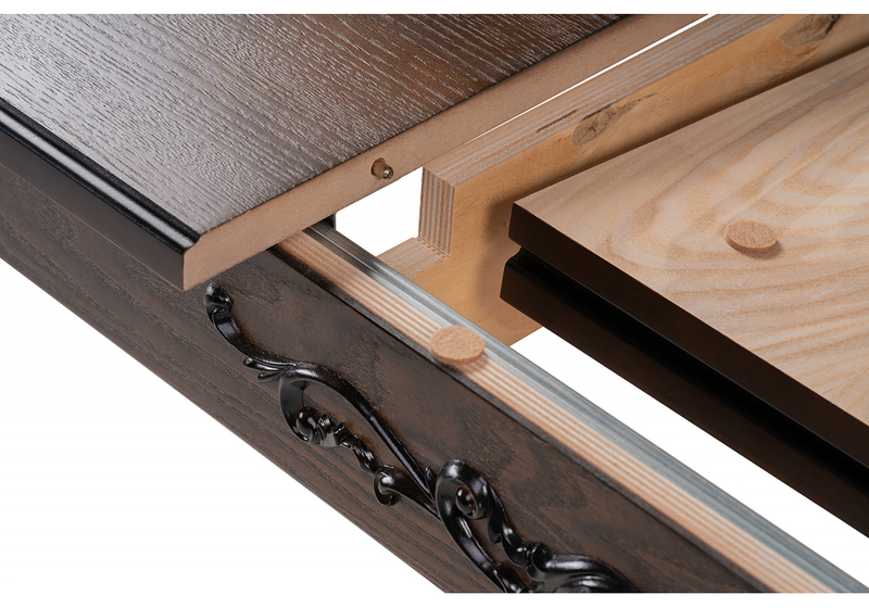 Стол деревянный, Бевье орех темный / орех